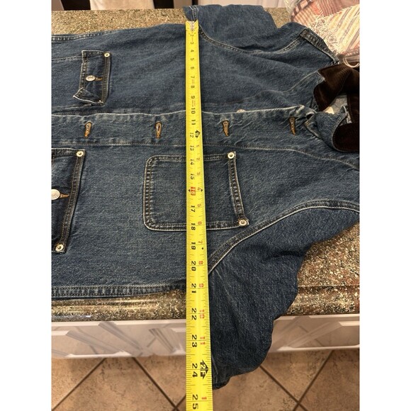 Everlane The Ranch Jacket in Denim  Size M EUC Cord collar button closure - Picture 7 of 11